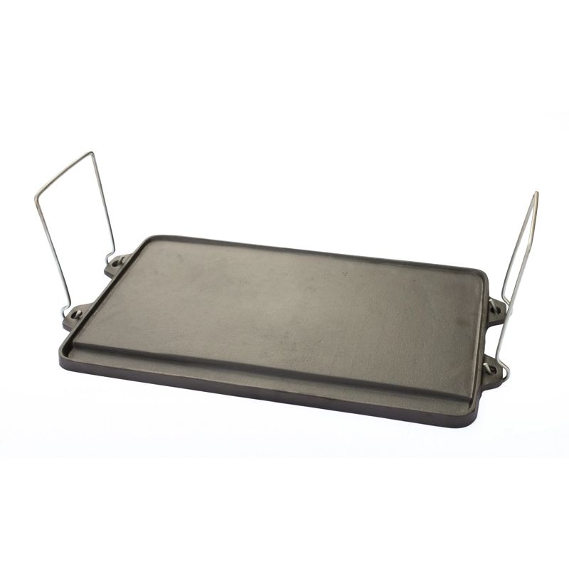 LK's Reversible Cast Iron Grill Pan Camp And Climb