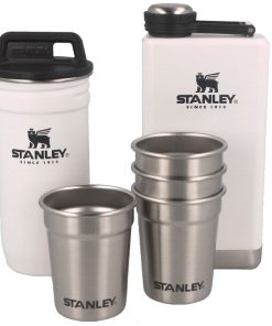 Stanley Shot Glass and Flask Gift Set White